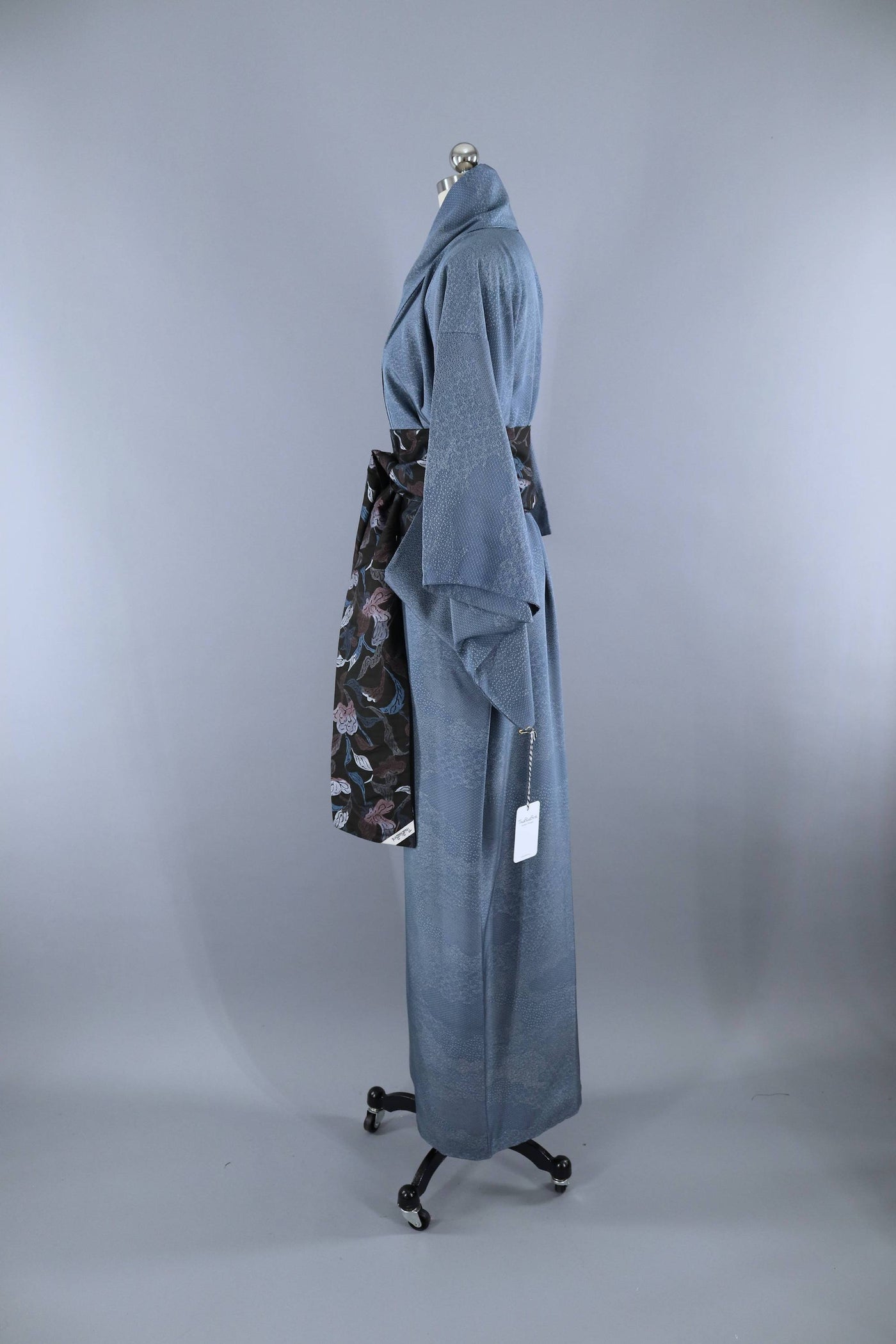 Vintage 1960s Kimono Robe / Tiny Blue Print – ThisBlueBird