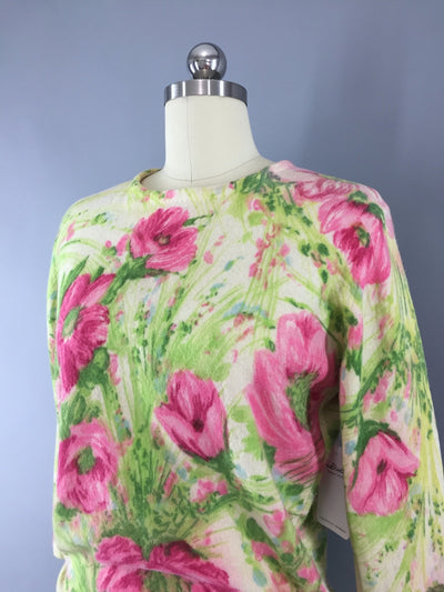 Vintage 1960s Lambswool Angora Sweater / Minklam Darlene Knitwear - ThisBlueBird