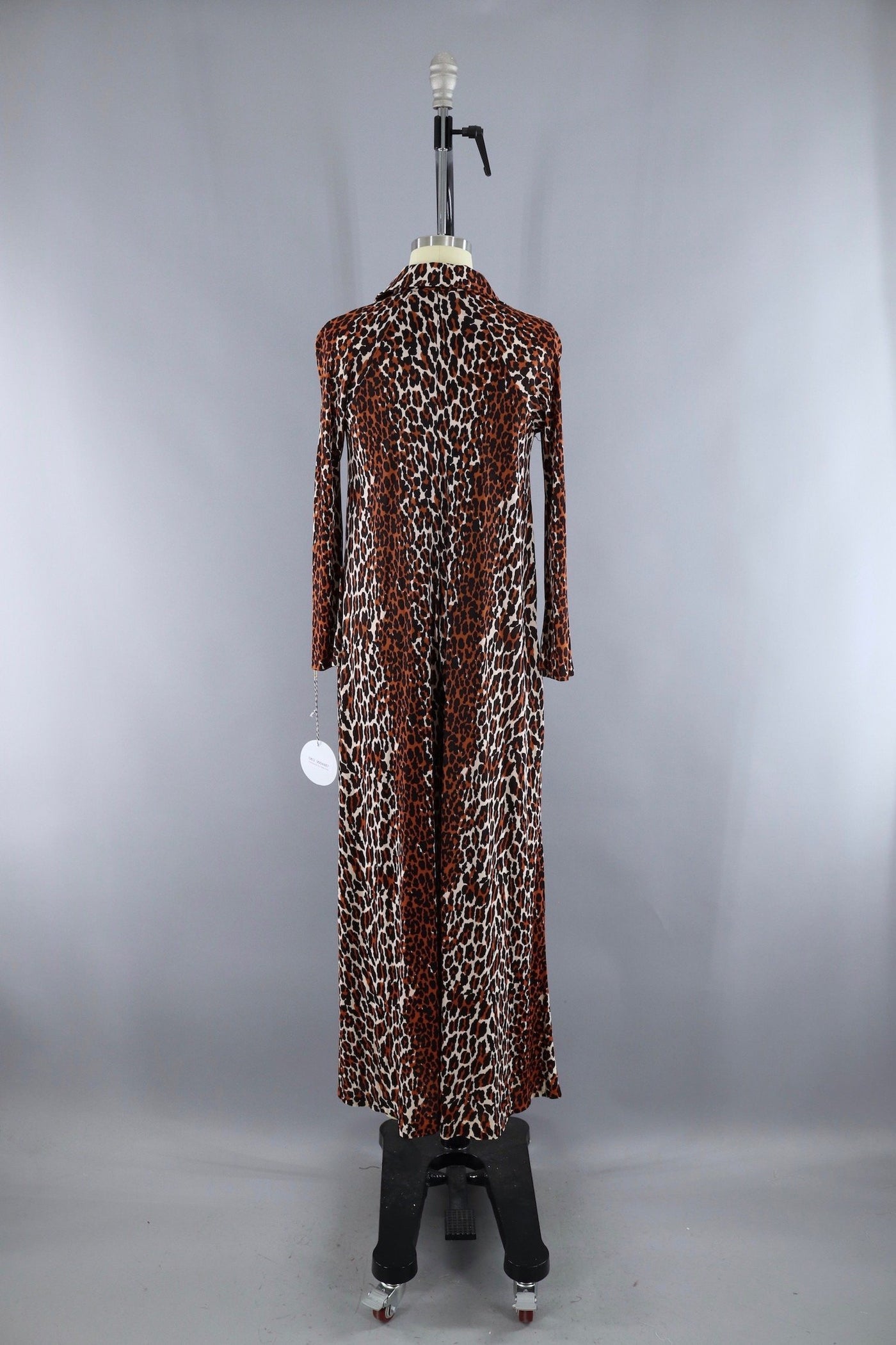Vintage 1960s Leopard Print Palazzo Pants Jumpsuit - ThisBlueBird