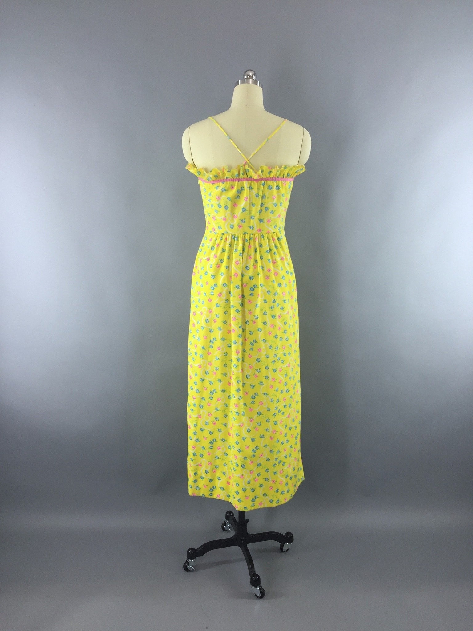 white christmas dresses Vintage 1960s Lilly Pulitzer Dress / The Lilly Yellow Floral Print Max –  ThisBlueBird