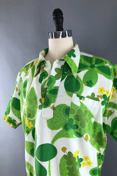 Vintage 1960s Men's Hawaiian Shirt-ThisBlueBird - Modern Vintage