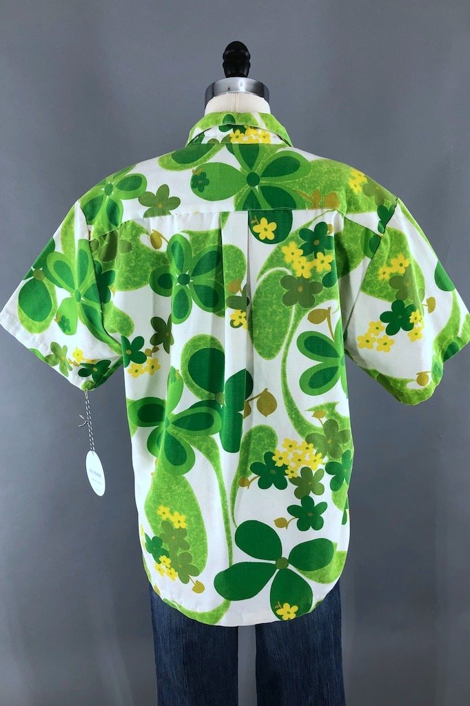 Vintage 1960s Men's Hawaiian Shirt-ThisBlueBird - Modern Vintage