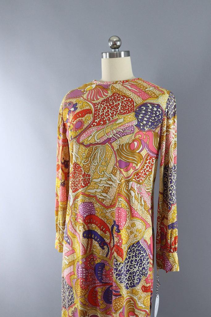 Vintage 60s Mod Print Dress – ThisBlueBird