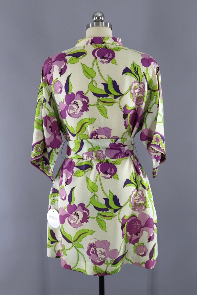 Vintage 1960s Mod Floral Micro Mini Tunic Dress - ThisBlueBird