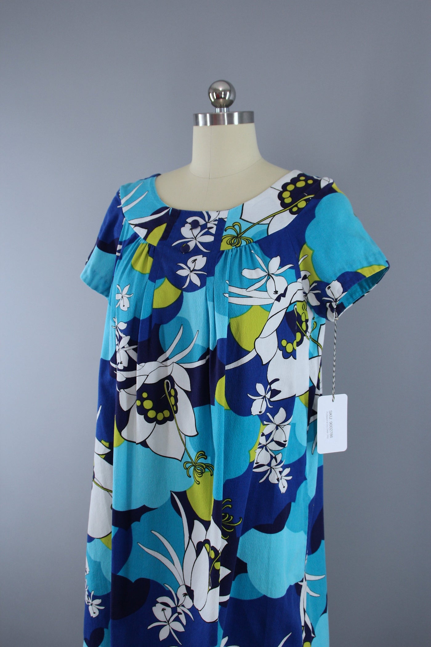 Vintage 1960s Reef Hawaiian Print Dress - ThisBlueBird