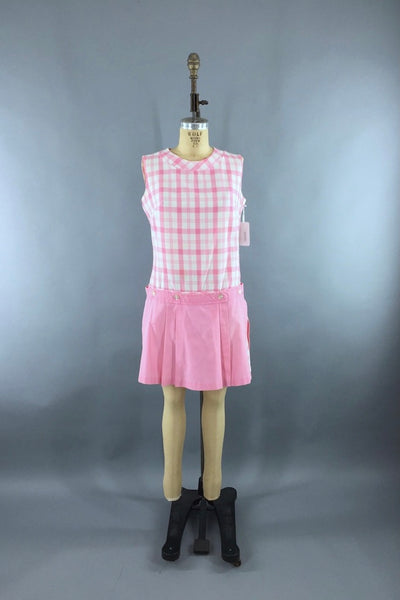 Vintage 1960s Romper Tennis Dress-ThisBlueBird