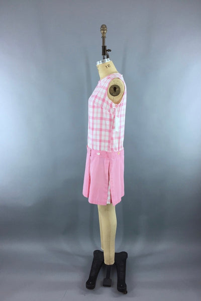 Vintage 1960s Romper Tennis Dress-ThisBlueBird