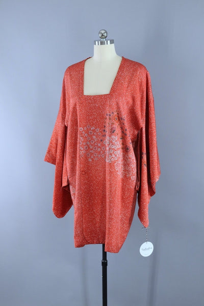 Vintage Silk Kimono Jacket - Salmon Pink - ThisBlueBird