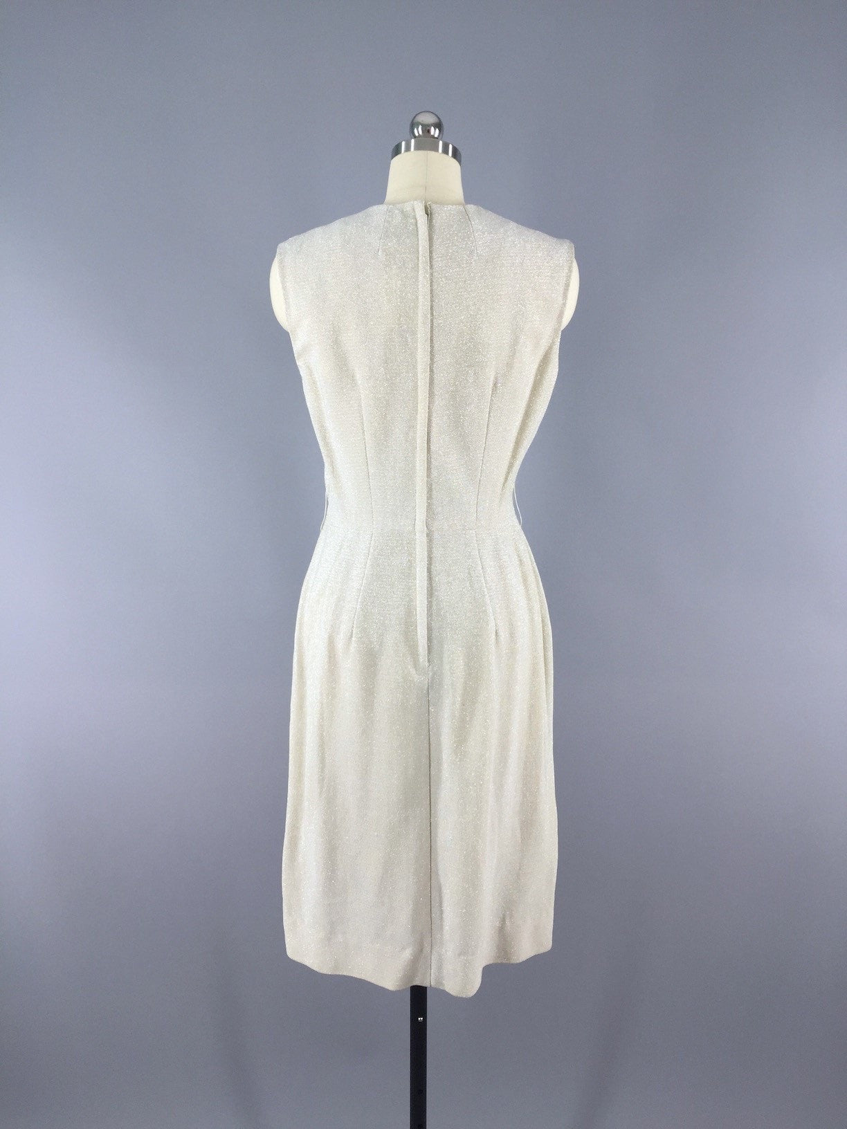 Vintage 1960s Silver Gold Dress - ThisBlueBird