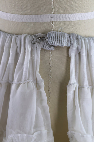 Vintage 1960s White Crinoline Skirt - ThisBlueBird