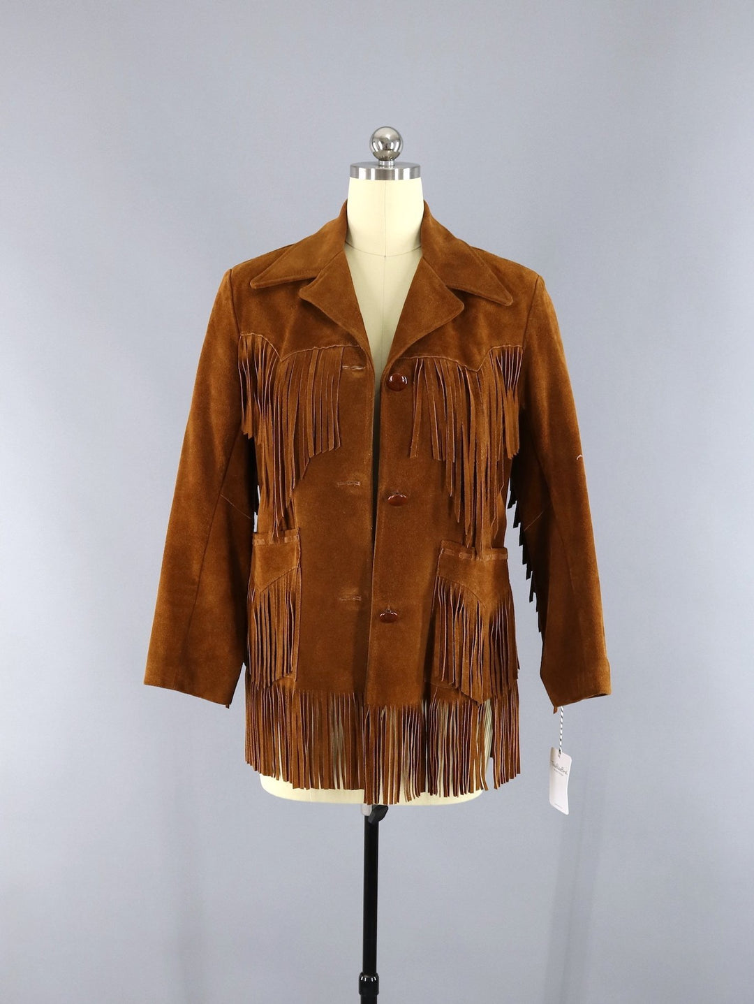 Vintage 1970s Brown Suede Fringed Jacket / Ms. Pioneer - ThisBlueBird