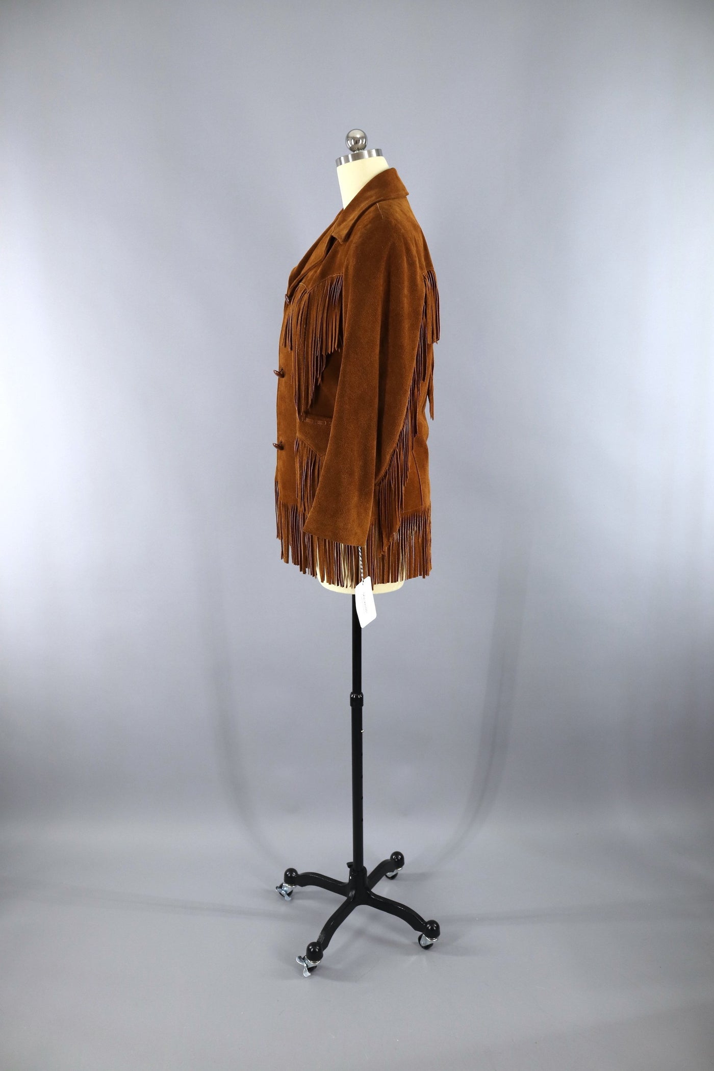 Vintage 1970s Brown Suede Fringed Jacket / Ms. Pioneer - ThisBlueBird