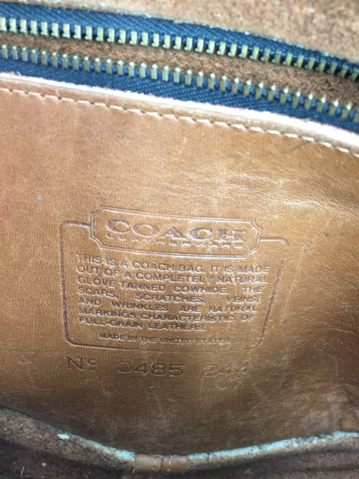 Vintage 1970s Coach Bag / Brown Leather Cross Body Purse - ThisBlueBird
