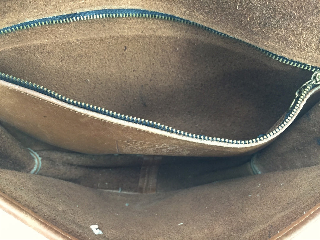Vintage 1970s Coach Bag / Brown Leather Cross Body Purse - ThisBlueBird