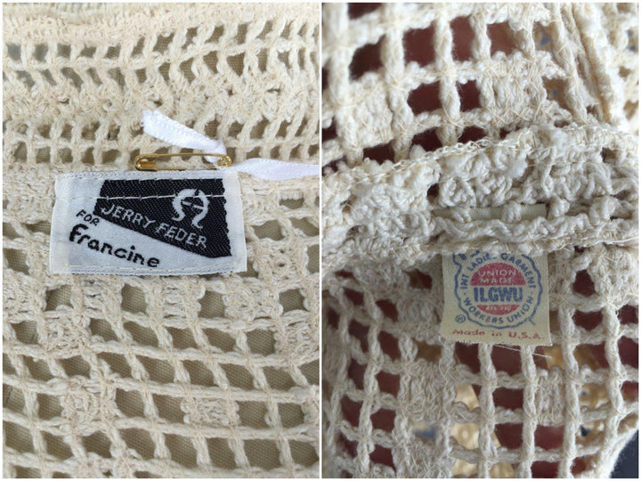Vintage 1970s Crochet Jacket - ThisBlueBird