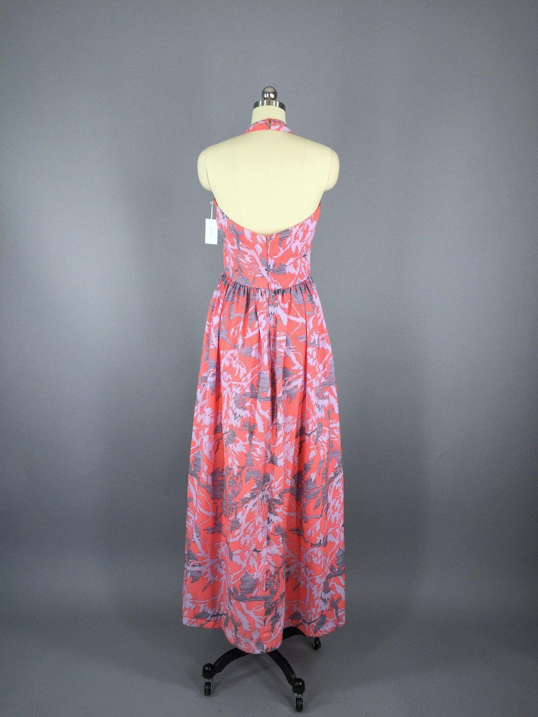 Vintage 1970s Dress / Adele Simpson Silk Maxi - ThisBlueBird