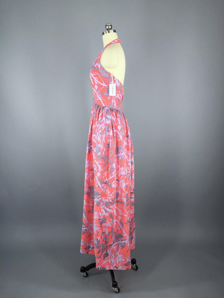 Vintage 1970s Dress / Adele Simpson Silk Maxi - ThisBlueBird