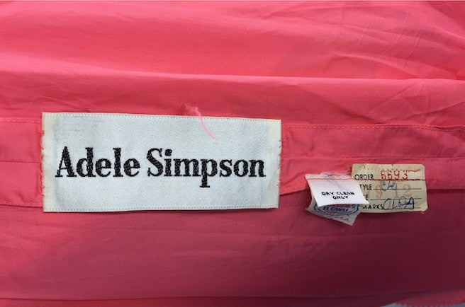 Vintage 1970s Dress / Adele Simpson Silk Maxi - ThisBlueBird