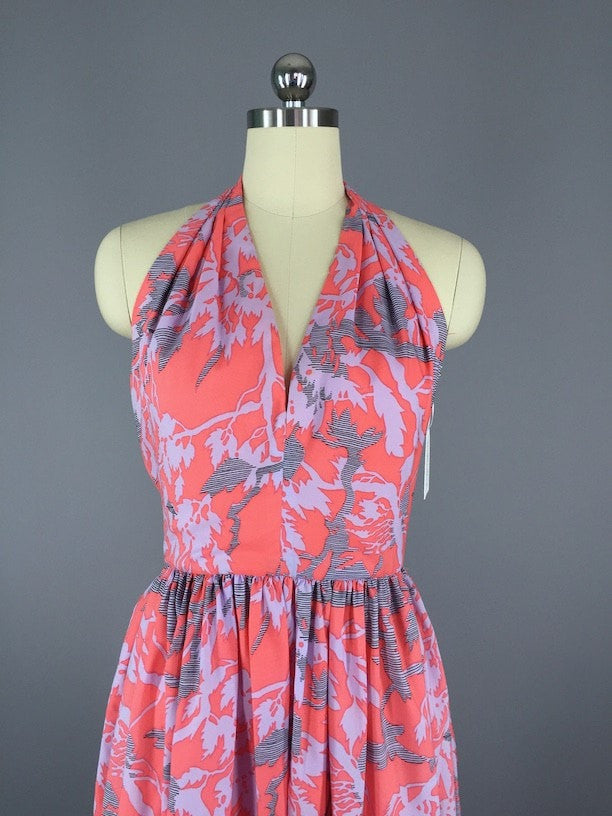 Vintage 1970s Dress / Adele Simpson Silk Maxi - ThisBlueBird