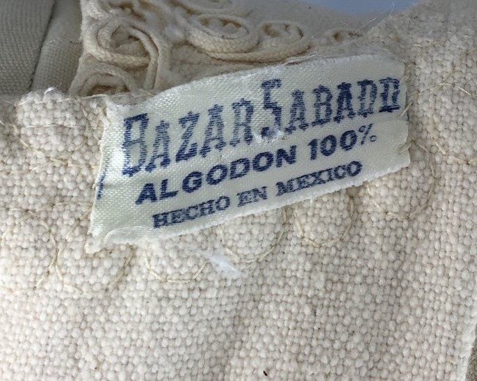 Vintage 1970s Dress / El Bazar Sabado Mexico - ThisBlueBird