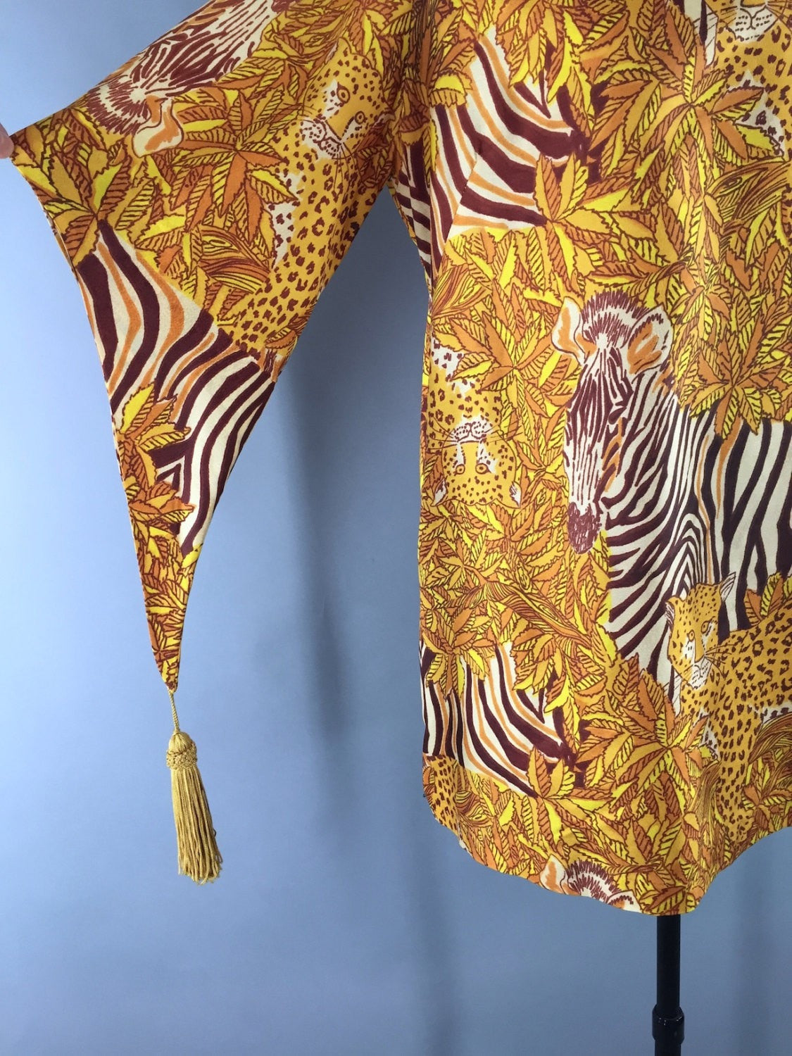 Vintage 1970s Dress / Novelty Print Safari Tunic - ThisBlueBird