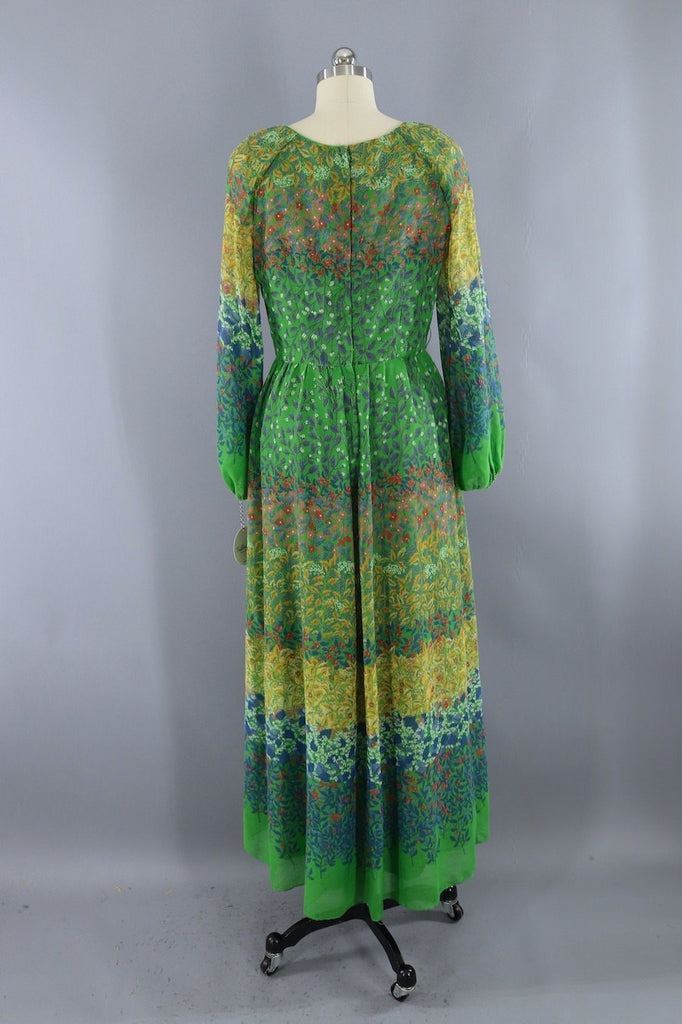 Vintage 1970s Floral Hippie Dress – ThisBlueBird