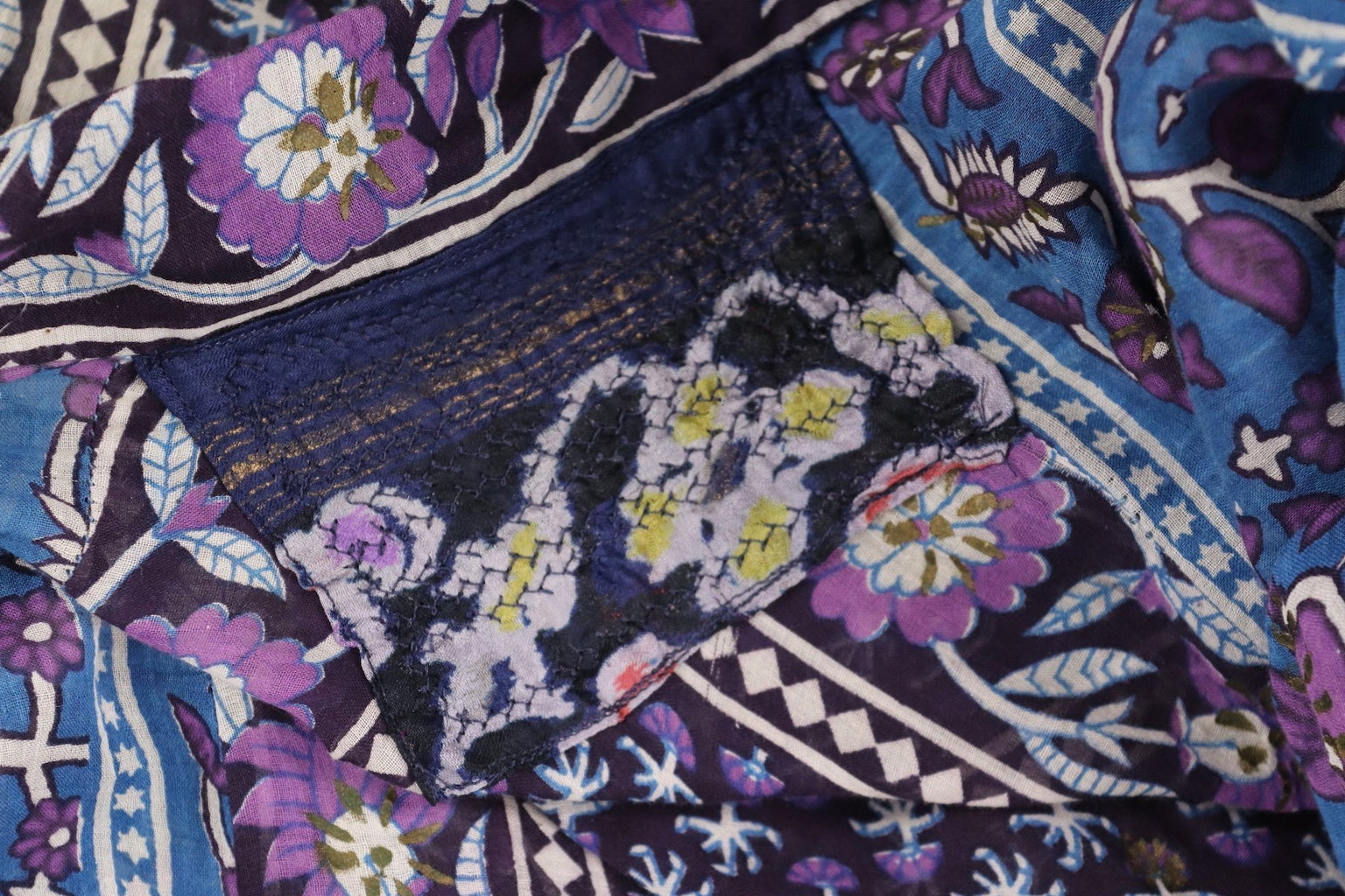 1970s ADINI Floral Cotton Maxi Dress | medium