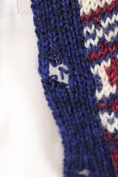 Vintage 1970s Wool Danish Fair Isle Sweater - ThisBlueBird