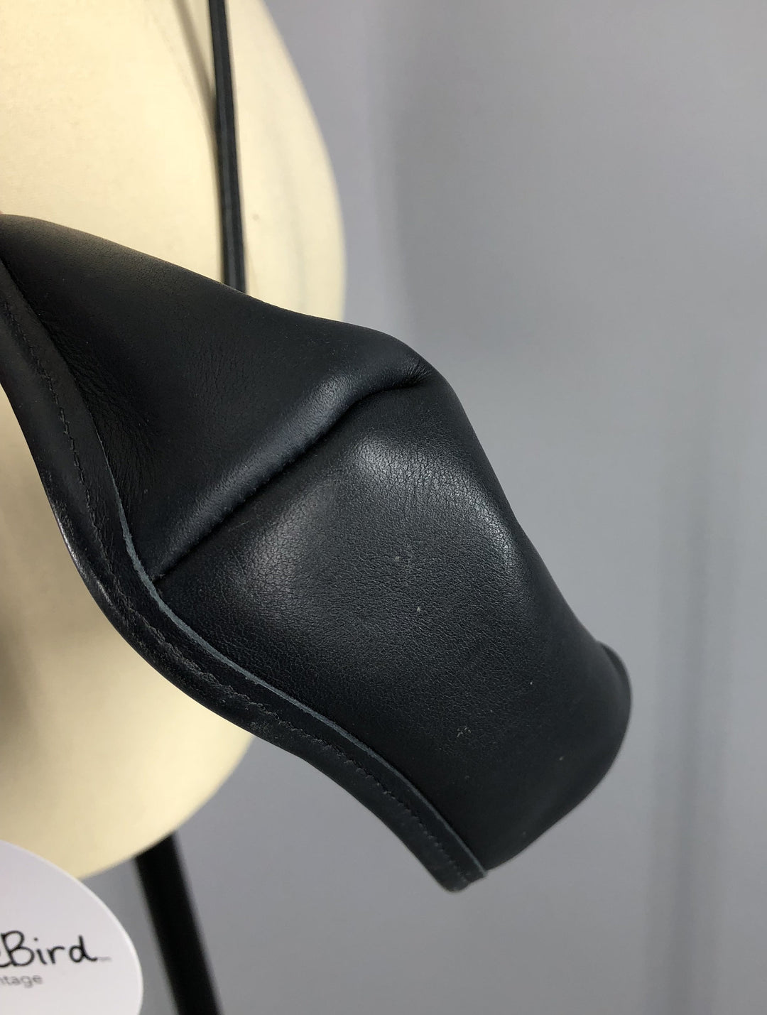 Vintage 1980s Black Leather COACH Cross Body Messenger Bag - ThisBlueBird