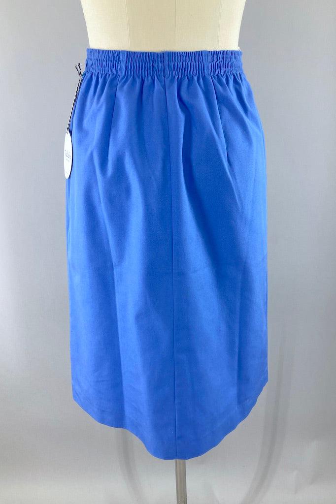 Vintage 1980s Blue Koret Skirt-ThisBlueBird