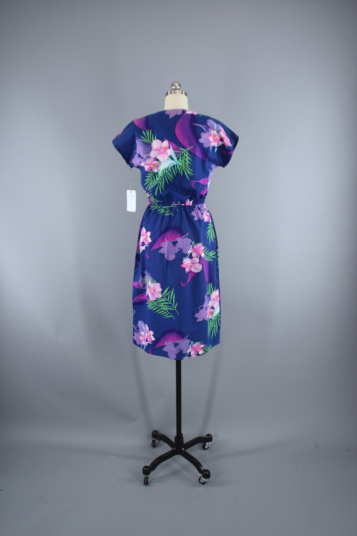 Vintage 1980s Hawaiian Dress / Blue Floral Print – ThisBlueBird