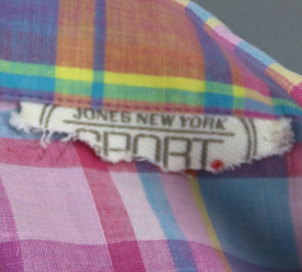 Vintage 1980s Madras Plaid Shirt /Jones New York Sport – ThisBlueBird