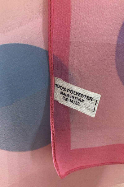 Vintage 1980s Pastel Pink Polka Dots Chiffon Scarf-ThisBlueBird - Modern Vintage
