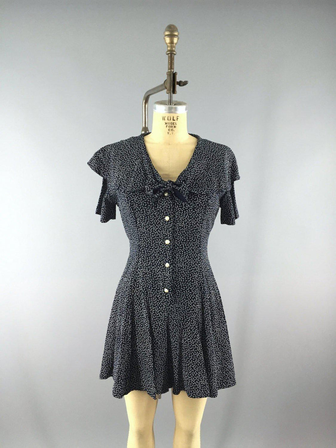 Vintage 1980s Polka Dot Romper - ThisBlueBird