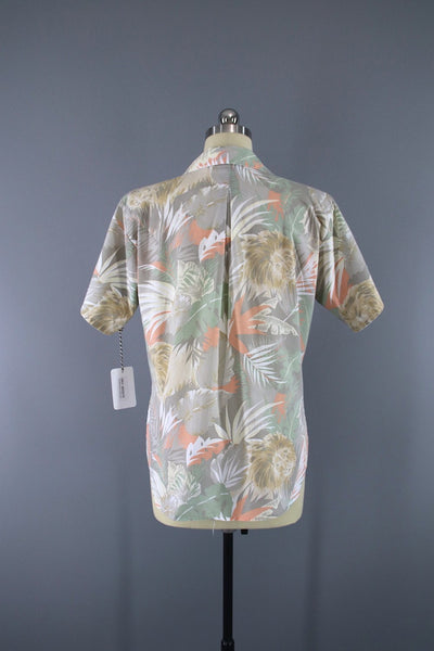 Vintage 1980s Safari Jungle Novelty Print Shirt - ThisBlueBird