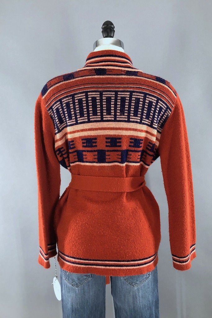 Vintage 70s Wrap Cardigan Sweater-ThisBlueBird - Modern Vintage