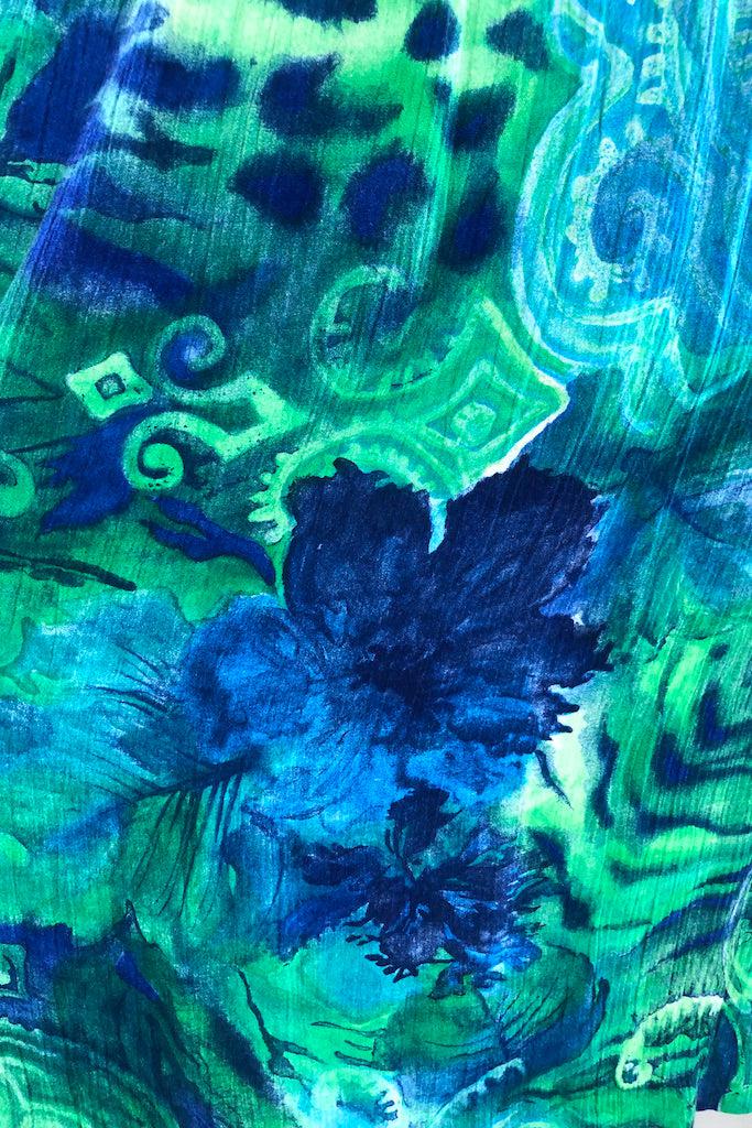Vintage 80s Abstract Print Skirt-ThisBlueBird