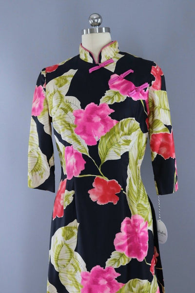 Vintage Alice Hawaiian Floral Dress-ThisBlueBird - Modern Vintage