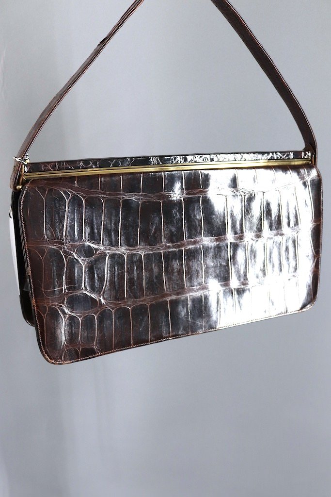 Vintage Alligator Handbag-ThisBlueBird - Modern Vintage
