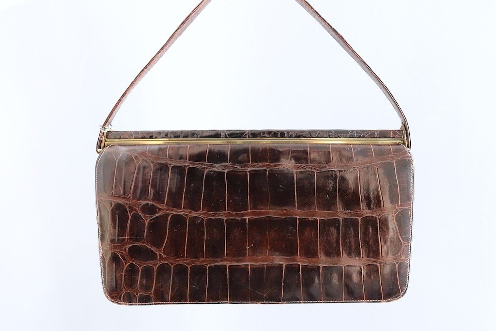 Vintage Alligator Handbag-ThisBlueBird - Modern Vintage