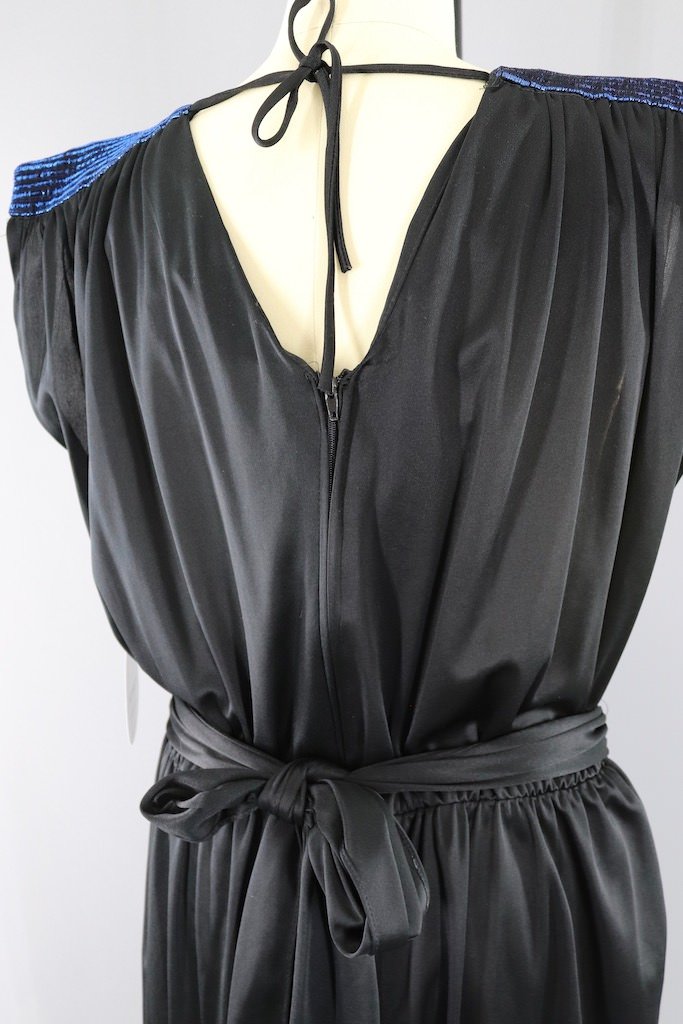 Vintage Black Disco Jumpsuit-ThisBlueBird - Modern Vintage