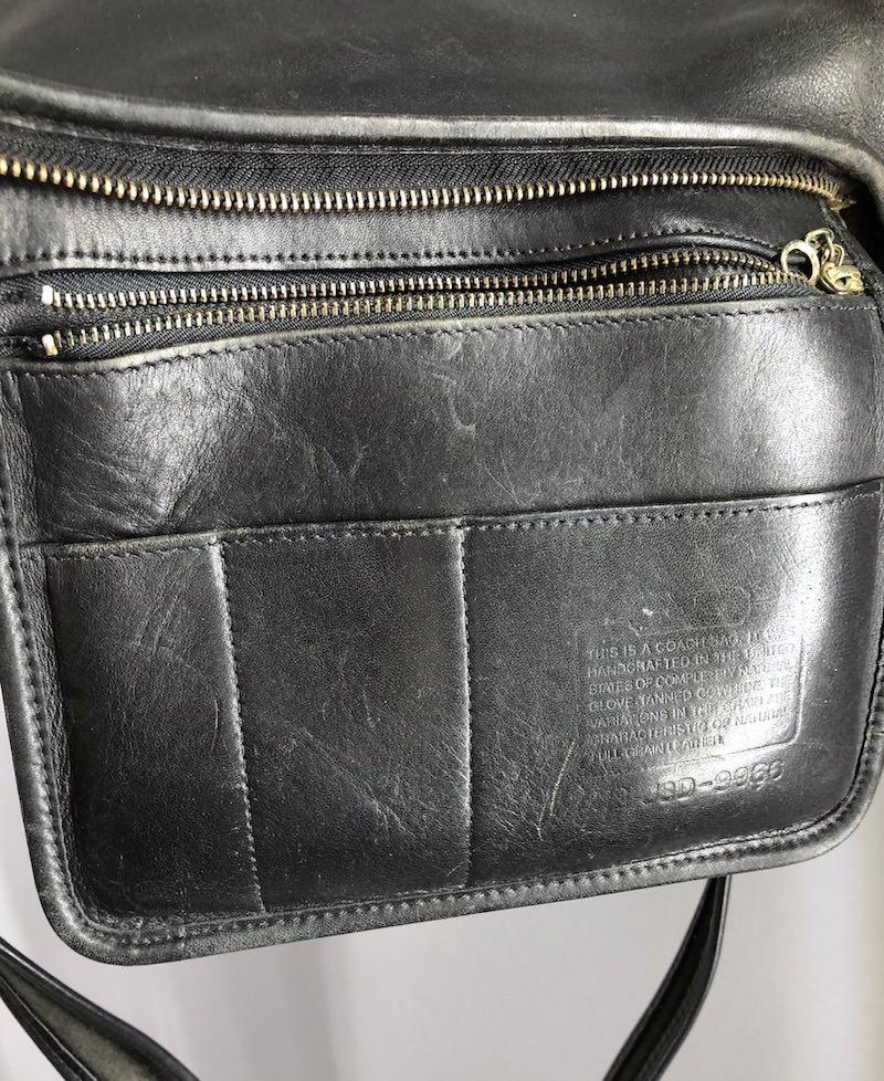 Vintage Black Leather Coach Bag / Style J8D 9966 – ThisBlueBird