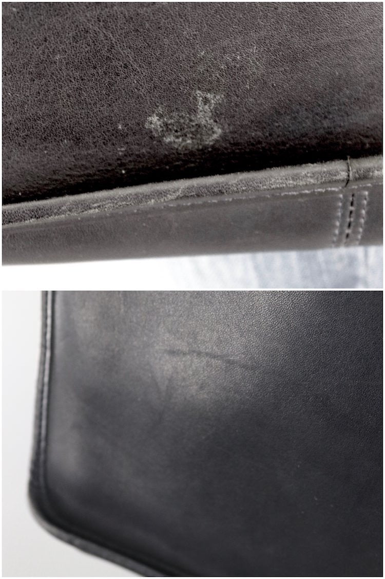 Vintage Black Leather Coach Crossbody Bag B2P 9455 - ThisBlueBird