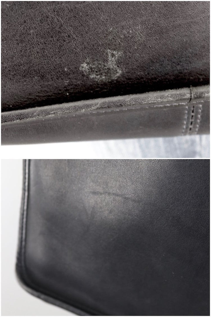Vintage Black Leather Coach Crossbody Bag B2P 9455 - ThisBlueBird