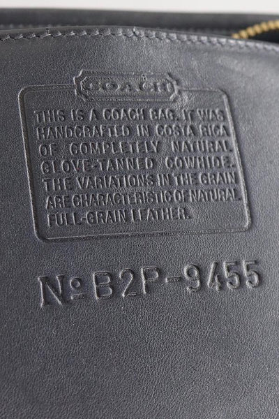 Vintage Black Leather Coach Crossbody Bag B2P 9455 - ThisBlueBird