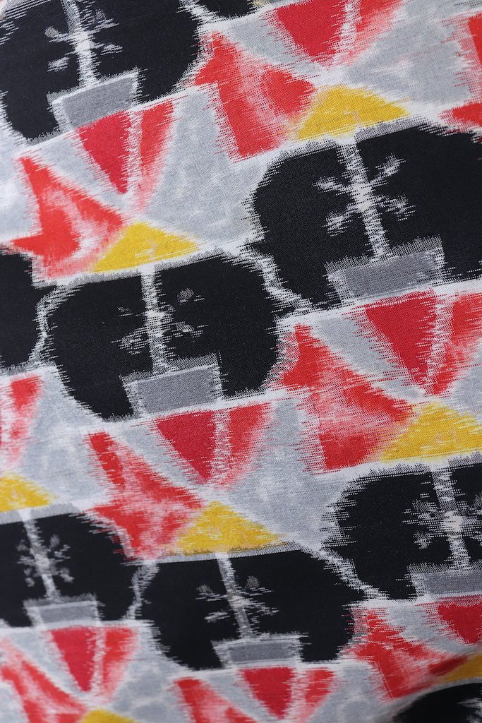 Vintage Black &amp; Red Ikat Kimono Cardigan-ThisBlueBird - Modern Vintage