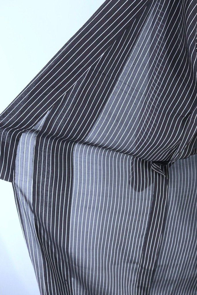 Vintage Black &amp; White Striped Kimono-ThisBlueBird - Modern Vintage