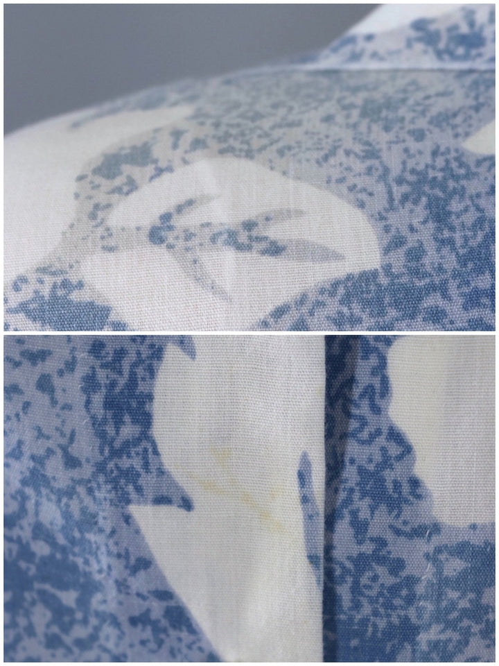 Vintage Blue Floral Hawaiian Shirt / Flying Colors-ThisBlueBird - Modern Vintage