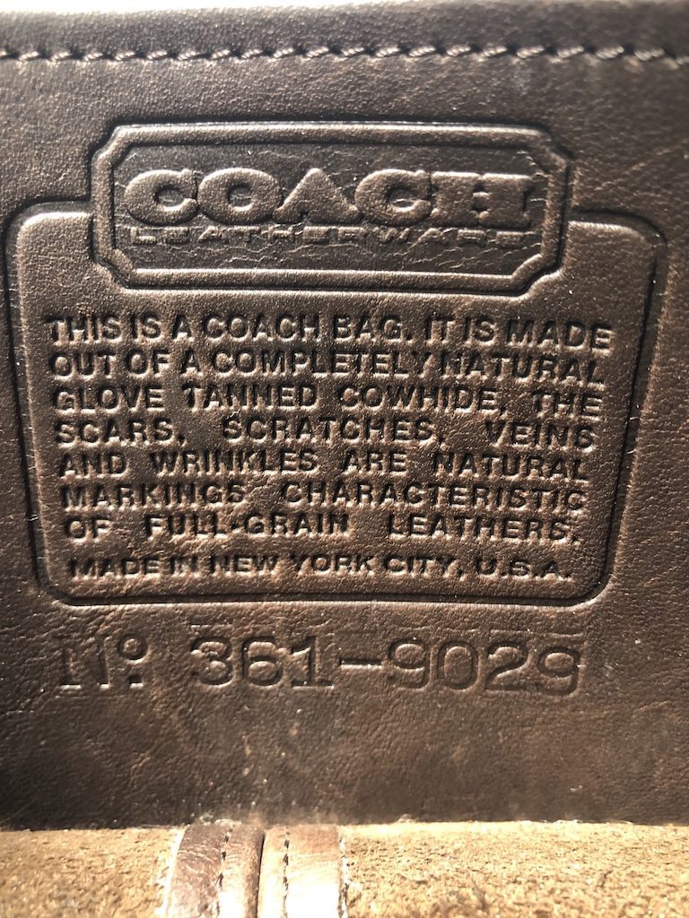 Vintage Coach Bag, NYC #361-9029-ThisBlueBird - Modern Vintage