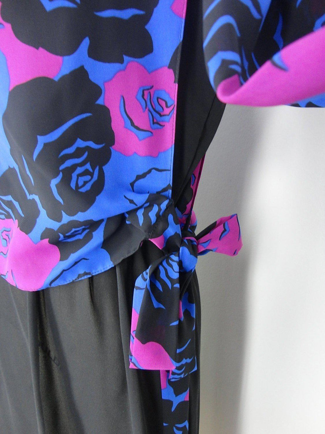 Vintage Day Dress / Floral Chiffon - ThisBlueBird